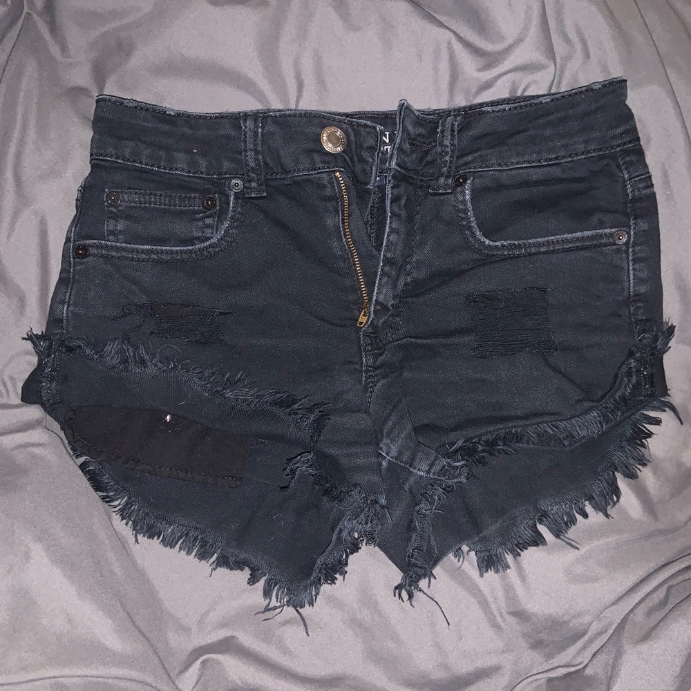 Black American Eagle Jean shorts